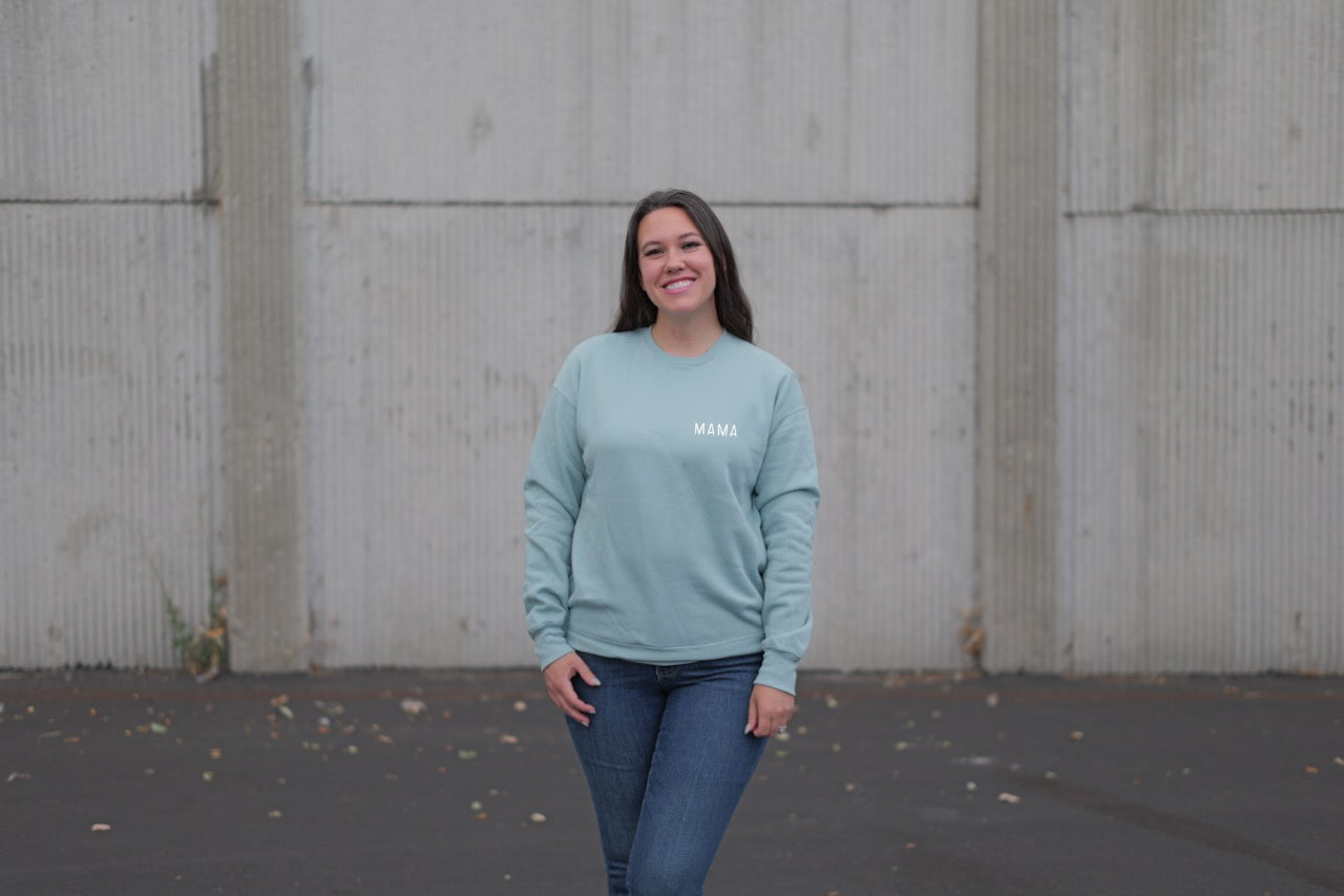 Itty Bitty Mama Crew Neck Sweatshirt