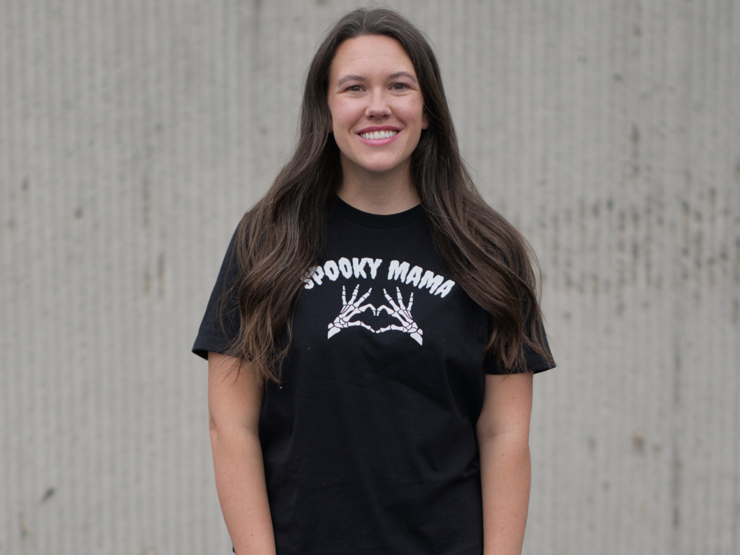 Spooky Mama Crew Cropped Tee (Black)