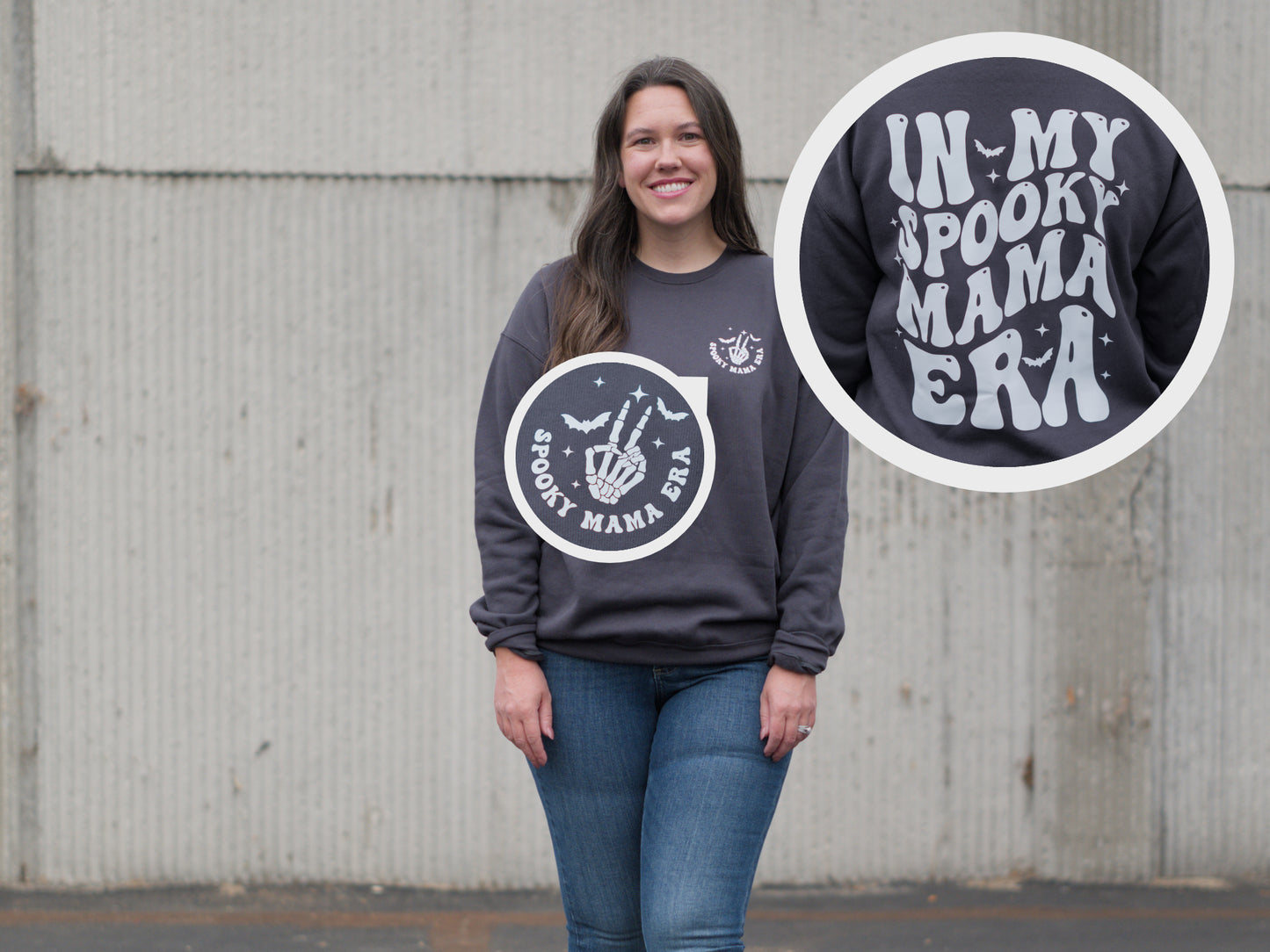 Spooky Mom Era Crew Neck Sweatshirt