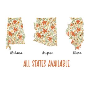 Waterproof State Stickers